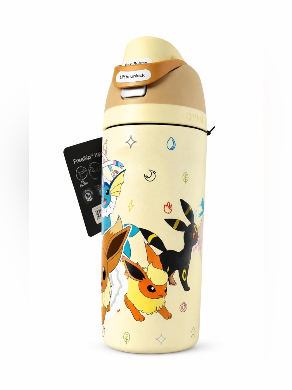 NWT Pokémon x Owala Eevee Evolutions FreeSip 16oz Water Bottle
